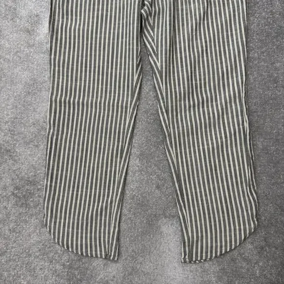 Marine Layer Pants Women Medium Black White Stripe Tencel Pull On Relaxed Casual - Picture 3 of 12